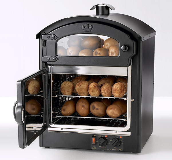 View of Classic 25 Potato Oven with door open